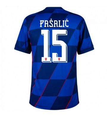 Kroatien Mario Pasalic #15 Bortatröja EM 2024 Kortärmad